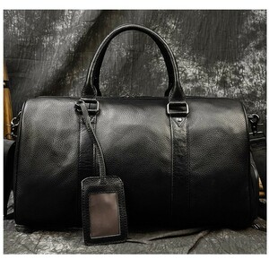  Boston bag original leather men's high capacity shoes inserting attaching bottom tack attaching leather machine inside bringing in traveling bag independent cow leather travel bag Golf bag business trip 