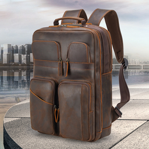  ultimate beautiful goods * new goods rucksack men's original leather cow leather leather high capacity multifunction rucksack backpack business rucksack commuting going to school business trip travel 