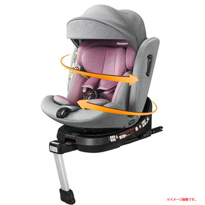 C5707YO ◆0510_2凹【アウトレット品】チャイルドシート ジュニアシート Jovikids 回転式 ISOFIX WD034 新生児～12歳頃未使用