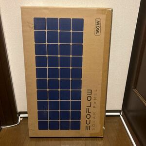 【未使用品☆】エコフロー Ecoflow ソーラーパネル 160W 太陽光 キャンプ 車中泊 災害 震災 蓄電池 発電機 自家発電 