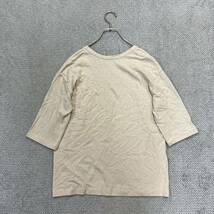 1円スタート! （19）styling/ スタイリング 五分袖カットソー 半袖Tシャツ FREE ベージュ 薄手 無地 インナー レディース トップス 最落無_画像2