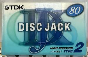未開封：TDKカセットテープ DISC JACK 80 / HIGH POITION TYPE 2
