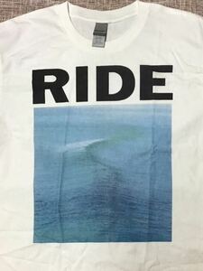 新品L/送料230円/同梱2枚可/ギルダンボディ5.3oz /RIDE ライド /ノーホエア Nowhere /シューゲイザー Tシャツ ホワイト