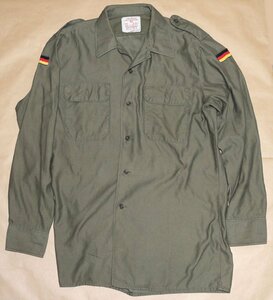  Yahoo auc west Germany army for Vintage shirt USED L size free JEANS EXPRESS mil