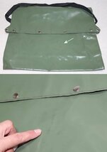 ヤフオク チョコ軍用 搬送用ラージショルダーバッグ 大きなグリーン樹脂バッグ 未使用ジャンク_画像3