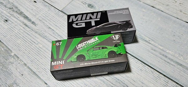 1/64 mini gt LB R35 アヴェンタドール セット