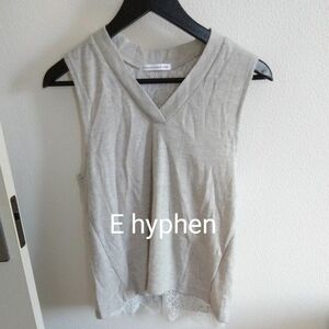 E hyphenノースリーブ タンクトップ レース