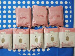 8 pair collection car rure soft bread -stroke L HA011* made in Japan nylon bread -stroke stockings set together 