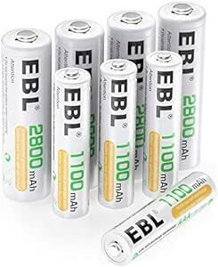 EBL single 3* single 4 battery set single 3 battery rechargeable 2800mAh4ps.@+ single 4 battery rechargeable 1100mAh4ps.@ pack approximately 1200 times repetition 