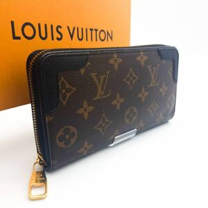 LOUIS VUITTON 未使用に近いモノグラム レティーロ ジッピーウォレット ラウンドファスナー 長財布 ラウンドジップルイヴィトン ブラック 