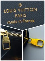 LOUIS VUITTON 未使用に近いモノグラム レティーロ ジッピーウォレット ラウンドファスナー 長財布 ラウンドジップルイヴィトン ブラック _画像9