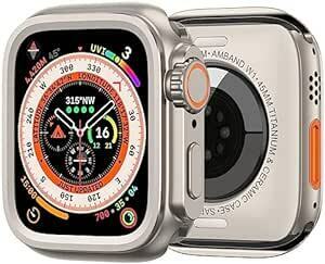 amBand 3 in 1 メタルケース Apple Watch Series 9/8/7 45mmに対応 数秒でApple Wa
