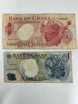 A 2385.ガーナ2種 紙幣 外国紙幣 旧紙幣 World Money _画像1
