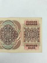 A 2461.ノルウェー1枚1993年 外国紙幣 World Money _画像4