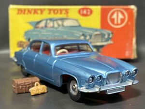 英 Dinky Toys #142　Jaguar Mark Ⅹ　　ディンキー　ジャガー　マーク10　マークテン　絶版　ビンテージ vintage Meccano England GB UK