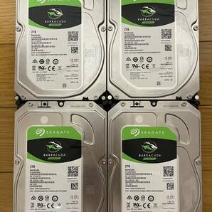 Seagate Barracuda ST2000DM008 2TB 4台セット 使用時間2300時間の画像1