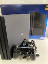 【 1円スタート】PlayStation 4 Pro★CUH-7100B 1TB★コントローラー★ジェットブラック★売切り プレステ４_画像1