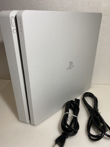 【1円スタート】PlayStation 4★CUH-2100A 500GB 本体★グレイシャーホワイト★売切り①