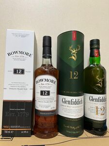 ボウモア12年・グレンフィディック12年 2本セット 700ml