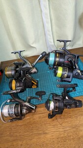  б/у Junk рыболовный катушка 6 шт совместно лот Daiwa SHIMANO RYOBI и т.п. 