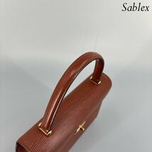 1円 【超極美品】LOUIS VUITTON ルイヴィトン M52373 エピ マルゼルブ ターンロック ハンドバッグ レディース ケニアブラウン_画像6