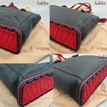 1円【新品同様】Christian Louboutin クリスチャンルブタン カバイカー レシート有 メンズ トートバッグ ビジネスバッグ ブラック_画像8