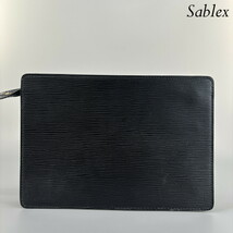 1円■美品■ルイヴィトン■エピ ポシェット オム M52522 レザー セカンドバッグ クラッチ 書類 ポーチ 通勤 本革 メンズ_画像4