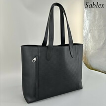 1円●未使用●LOUIS VUITTON ルイヴィトン ダミエアンフィニ カバヴォヤージュ N41493 トートバッグ ビジネス レザー 黒 ノワール メンズ_画像3