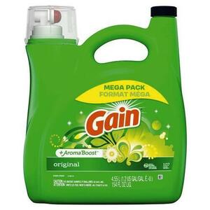 送料無料! GAIN ゲイン オリジナル 濃縮 液体洗剤 4.55L 154oz ORIGINAL 4550ml Tide タイド よりお買い得 メガサイズ アメリカ洗剤 大容量