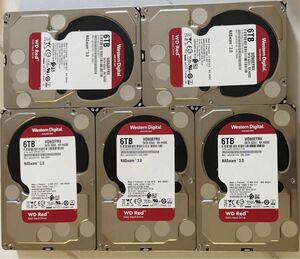 WD Red WD60EFRX SATA 6Gb/s NX HA500 30TB (6TBx5個)