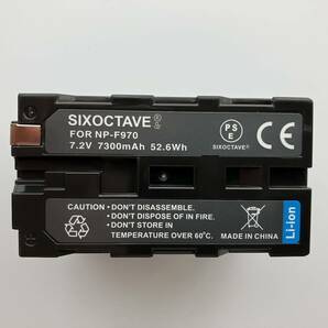 Y073★【新品】SIXOCTAVE NP-F970 NP-F960 NP-F950 大容量7300mah 互換バッテリー＆互換充電器 2セット ★ PSEマーク付きの画像4