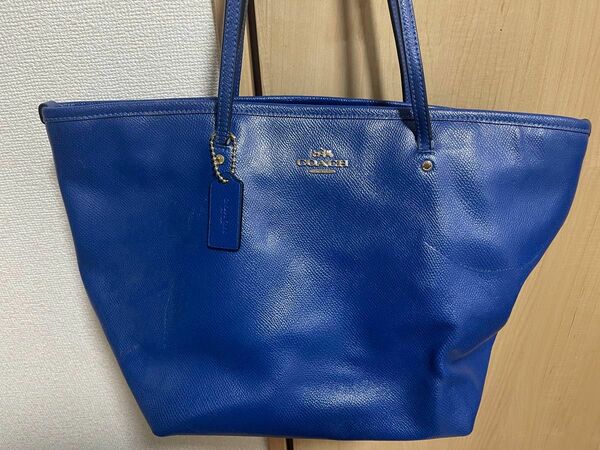 COACH トートバッグ ブルー