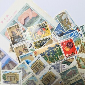 未使用 昭和切手 バラ 額面8305円 万博 国立公園 沖縄 民家 ふみの日 郵便の画像4