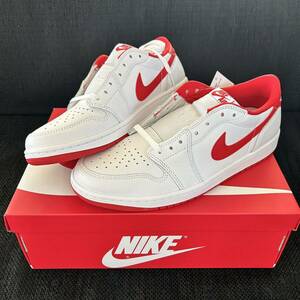 ★新品未使用★ Nike Air Jordan 1 Retro Low OG White and University Red