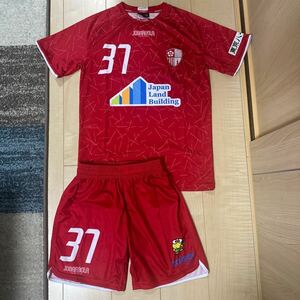  Tokyo 23FC supplied goods 2021 2 point set main . actual use not for sale uniform FC Tokyo SaGa n bird . Shonan bell mare J Lee g top and bottom set red 