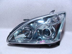 HD48995　GSU31　ハリアー　HID　ヘッドライト　左　KOITO 48-34　81150-48190　刻印4　メッキ ヘッドライトリング付き