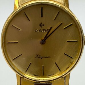 【動作品】 RADO（ラドー） エレガンス Elegance 手巻き時計 ラウンド ゴールド文字盤の画像2
