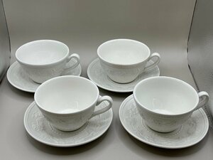 【美品】 WEDGWOOD（ウェッジウッド）　フェスティビティ　カップ＆ソーサ　4客セット