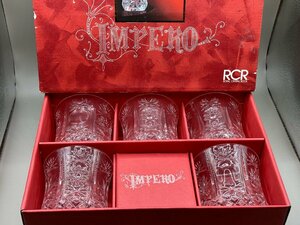 【美品】　RCR　IMPERO　クリスタル　ロックグラス　5点セット　箱付き