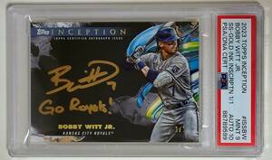 (ボビーウィットJr) 1/1 2023 Topps Inception Silver Signings Gold Ink Inscription Auto Royals 1枚限定 直書き直筆サイン ロイヤルズ