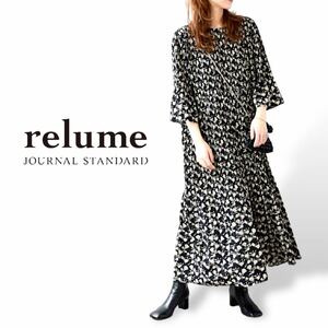 未使用★JOURNAL STANDARD relume ジャーナルスタンダード レリューム マジョリカプリーツフラワーワンピース