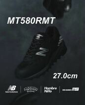 ★美品★ MT580RMT 27.0cm US9D New Balance MASTERPIECE SOUND Hombre Nio mita sneakers ミタスニーカーズ GORE-TEX ゴアテックス Black_画像1