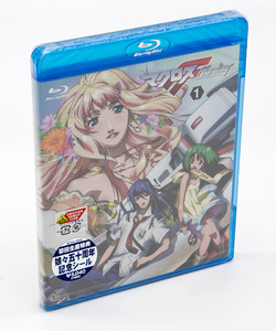 マクロスフロンティア マクロスF TV版 第1巻 初回生産特典 娘々五十周年記念シール付 Blu-ray 新品未開封 正規版