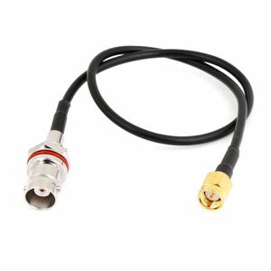 BNC female .SMA male. terminal . both edge . attaching coaxial cable 1.5D-2V, total length 33cm, BNCJ-SMAP, SMA plug 