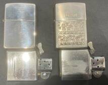 #11872A ZIPPO ジッポ ライター オイル STERLING 2003 喫煙具 2点 おまとめ_画像9