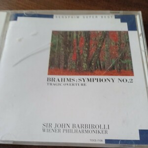 ブラームス　交響曲NO.2　バルビローリ/ウィーンPO 