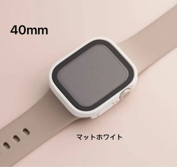 Apple Watchカバー マットホワイト Apple Watch Series 6 /se/5/4