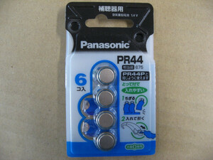 【使用推奨期限 2023.01】 Panasonic(パナソニック) 【空気亜鉛電池】補聴器用（6個入り） PR-44-6P