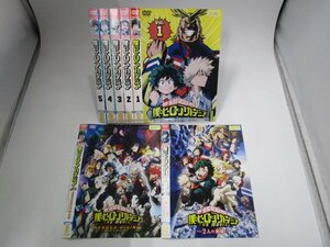 【レンタル落ち】DVD アニメ 僕のヒーローアカデミア 全5巻/劇場版 2枚 計7枚 山下大輝 岡本信彦 佐倉綾音 三宅健太【ケースなし】