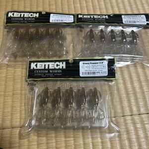 KEITECH ケイテック　クレイジーフラッパー　2.4インチ　3枚　スイングインパクト